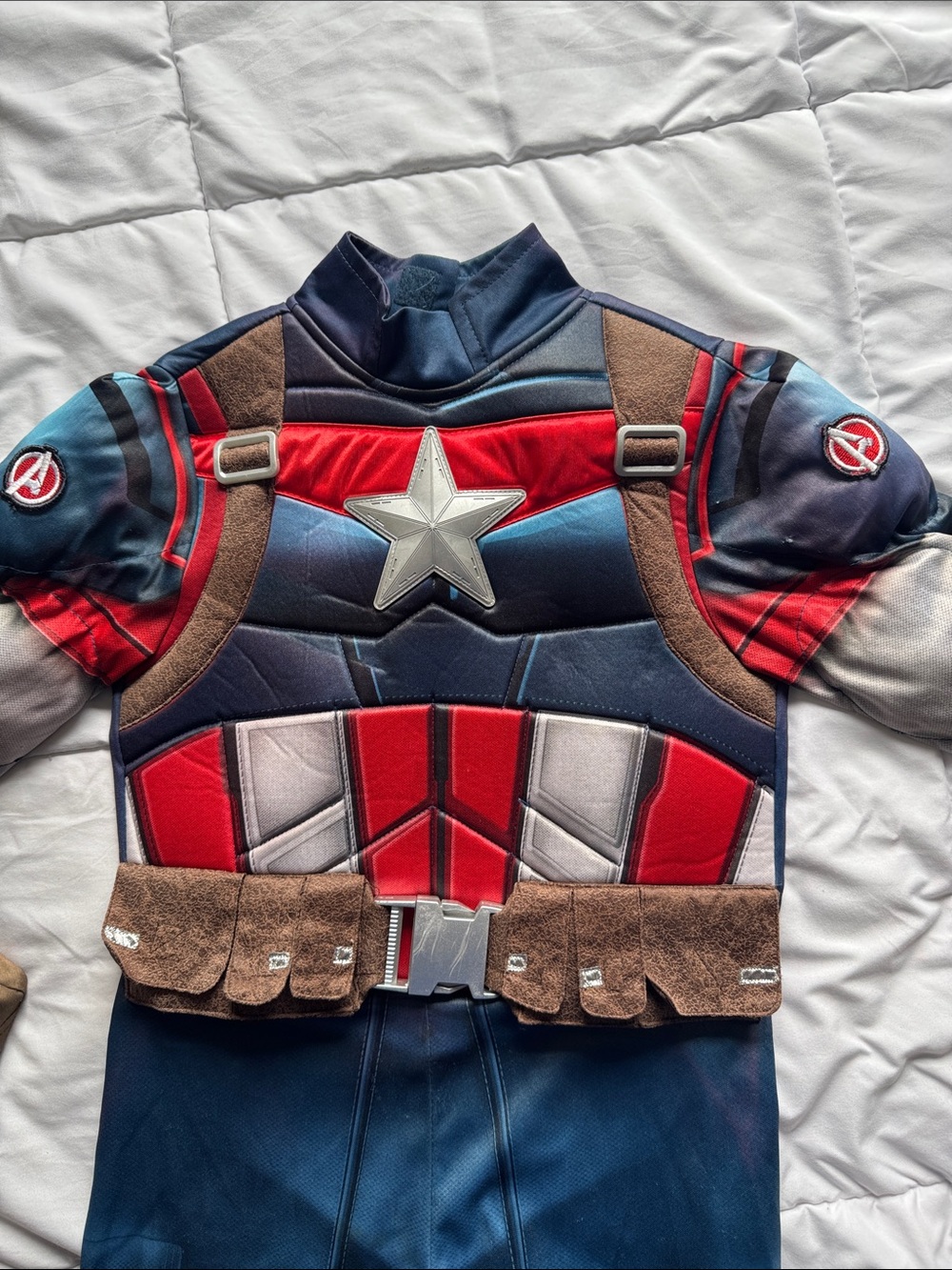 Kids Captain America Costume with Shield size 5/6 - Picture 7 of 10